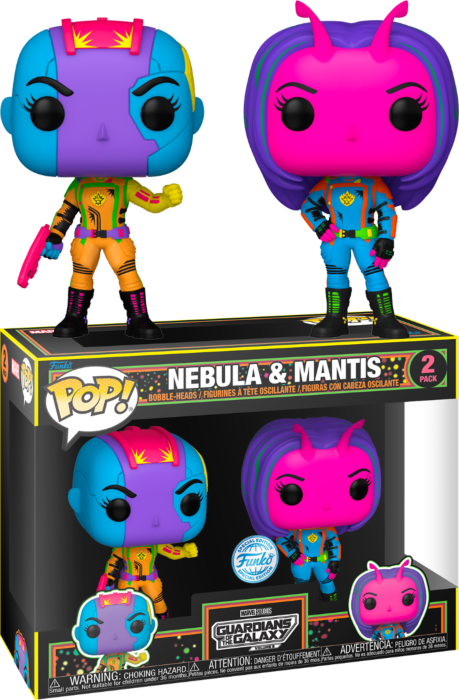 GotG 3 - Nebula And Mantis Blacklight 2-Pack (Pop! Vinyl)