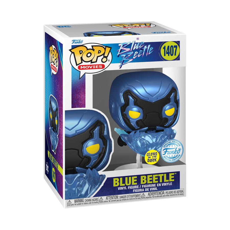 Blue Beetle 2023 - Blue Beetle In Flight Glow (Pop! Vinyl)
