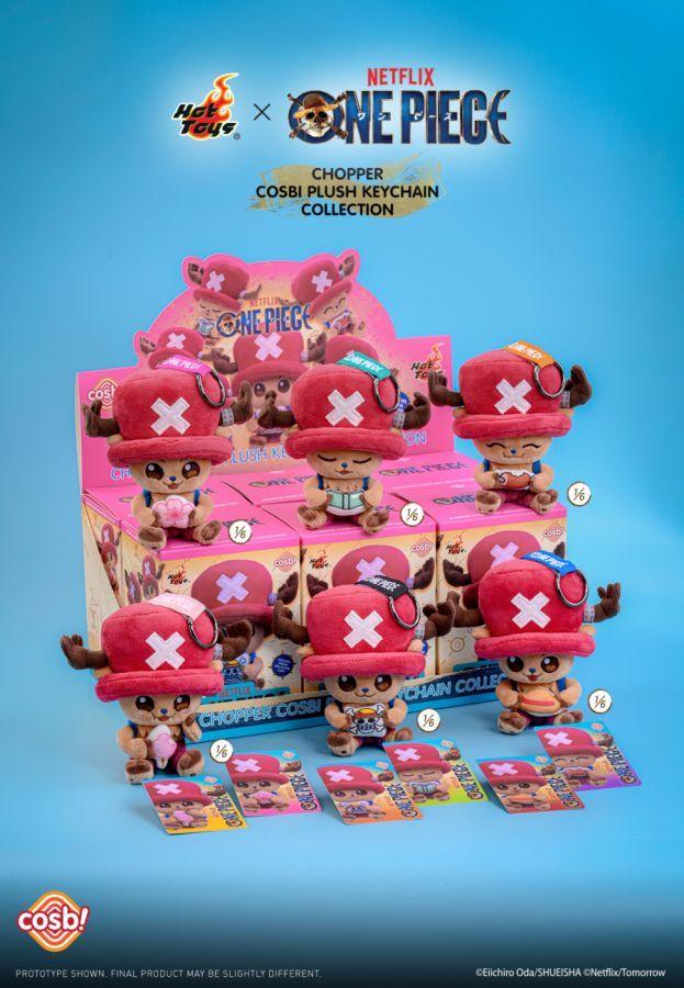 One Piece (Netflix) - Chopper Cosbi Plush Keychain Collection Assortment (Display of 6)