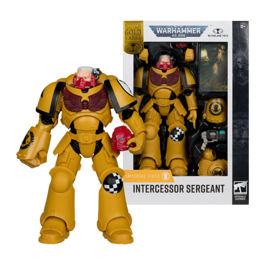 Warhammer 40,000 - Imperial Fist Intercessor Sergeant (Gold Label) 7″ Action Figure