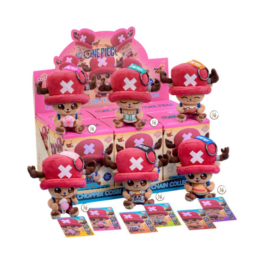 One Piece (Netflix) - Chopper Cosbi Plush Keychain Collection Assortment (Display of 6)