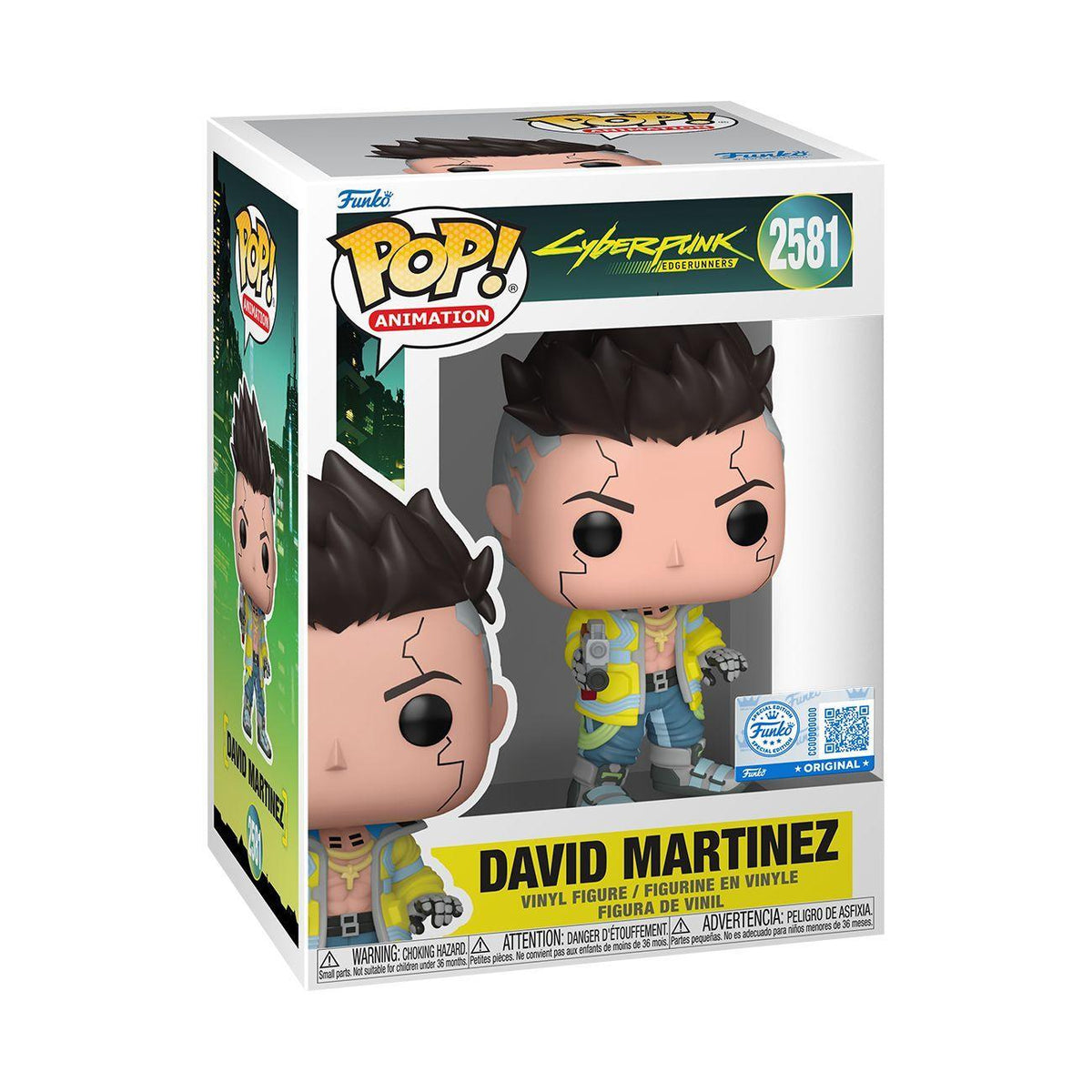 Cyberpunk: Edgerunners - David Martinez (with chase) Exclusive (Pop! Vinyl)