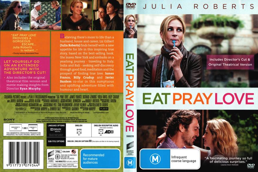 Eat Pray Love DVD