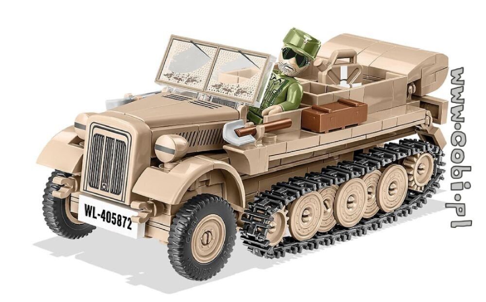 World War 2 - SD KFZ 10 Demag D7 Construction Brick Set (283 Pieces)