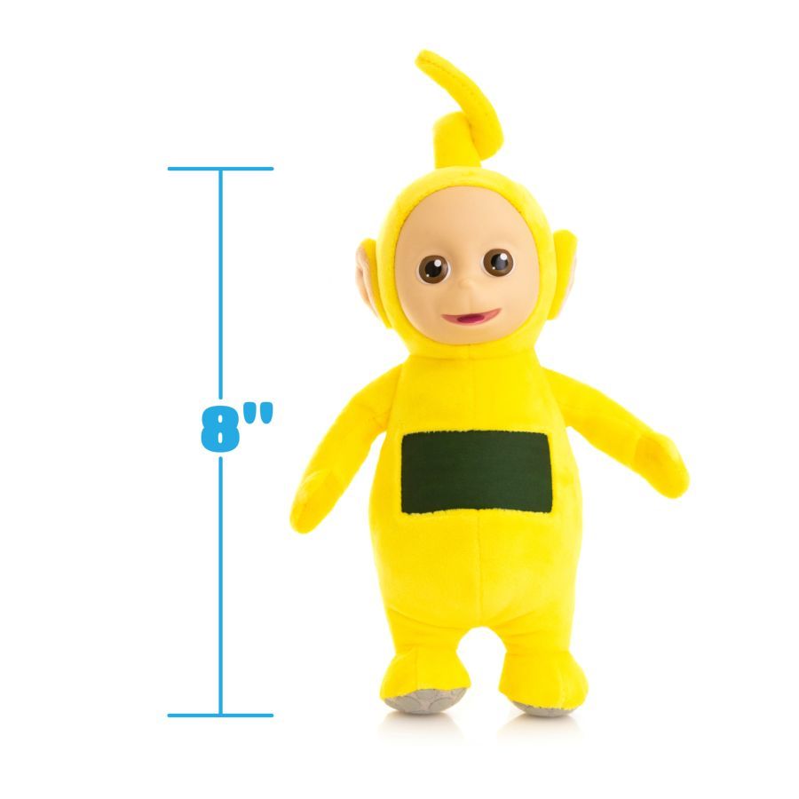 Teletubbies - Laa Laa 8” Plush with Interactive Color Changing Belly Patch