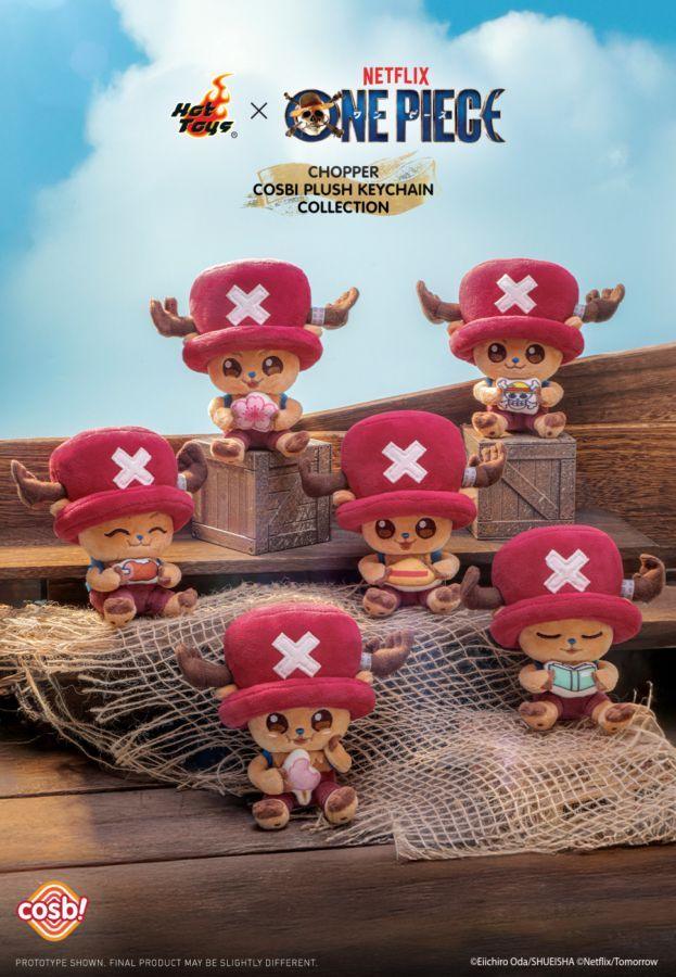 One Piece (Netflix) - Chopper Cosbi Plush Keychain Collection Assortment (Display of 6)