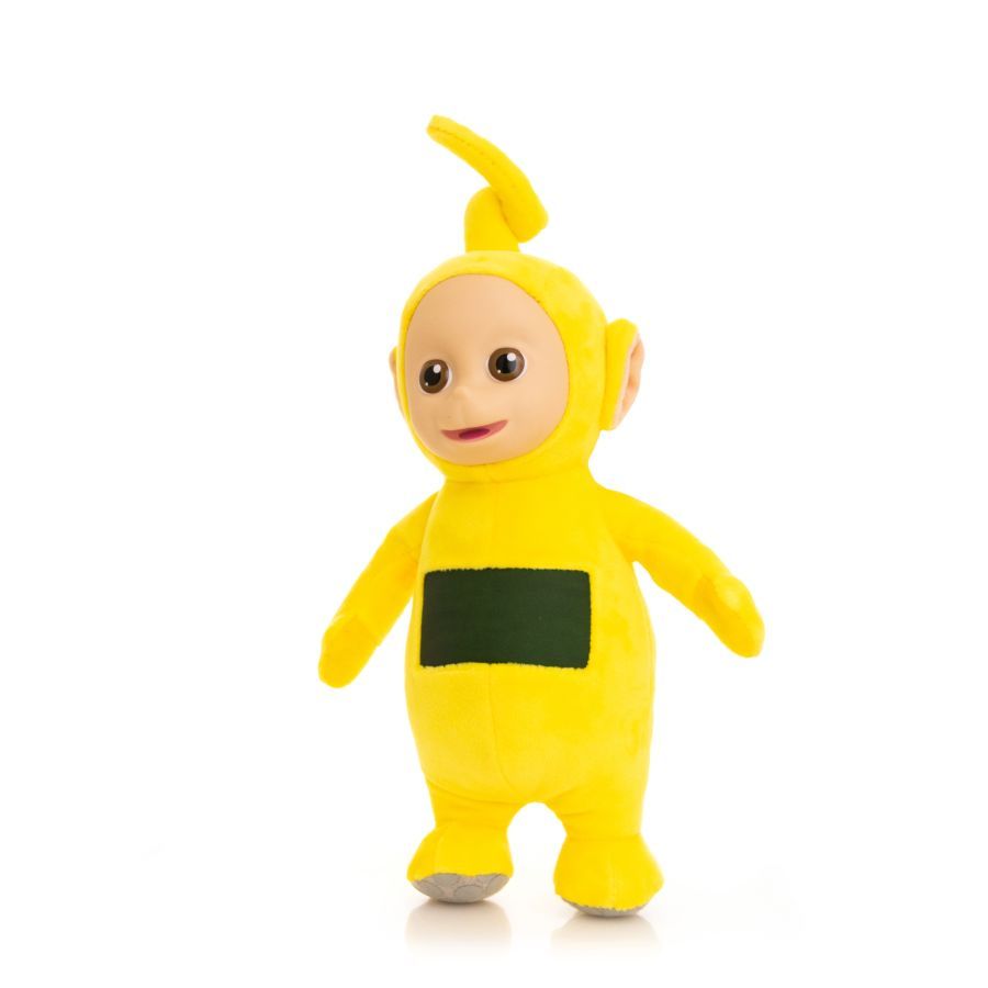Teletubbies - Laa Laa 8” Plush with Interactive Color Changing Belly Patch