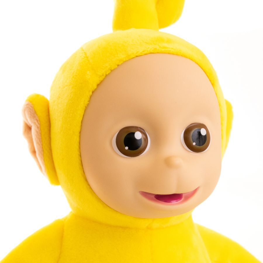 Teletubbies - Laa Laa 8” Plush with Interactive Color Changing Belly Patch