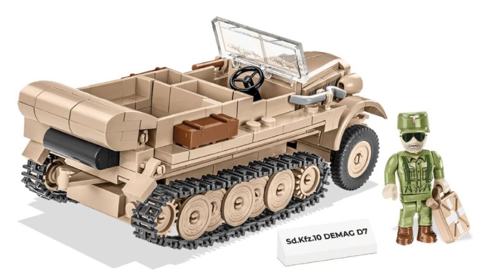 World War 2 - SD KFZ 10 Demag D7 Construction Brick Set (283 Pieces)