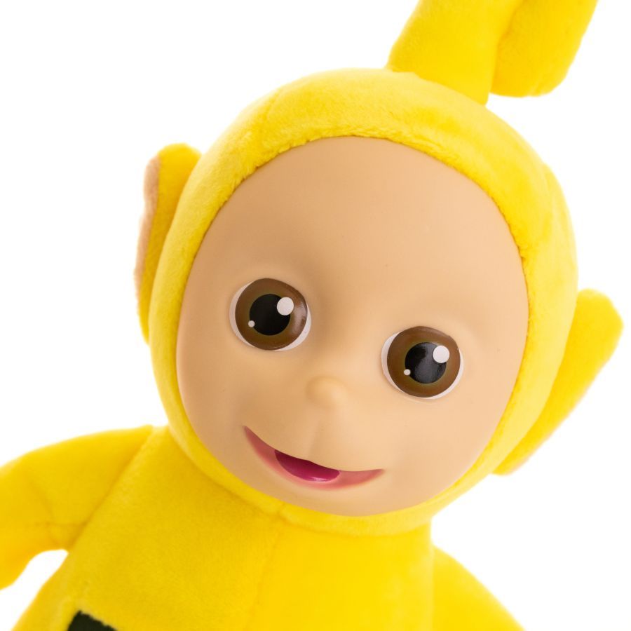 Teletubbies - Laa Laa 8” Plush with Interactive Color Changing Belly Patch