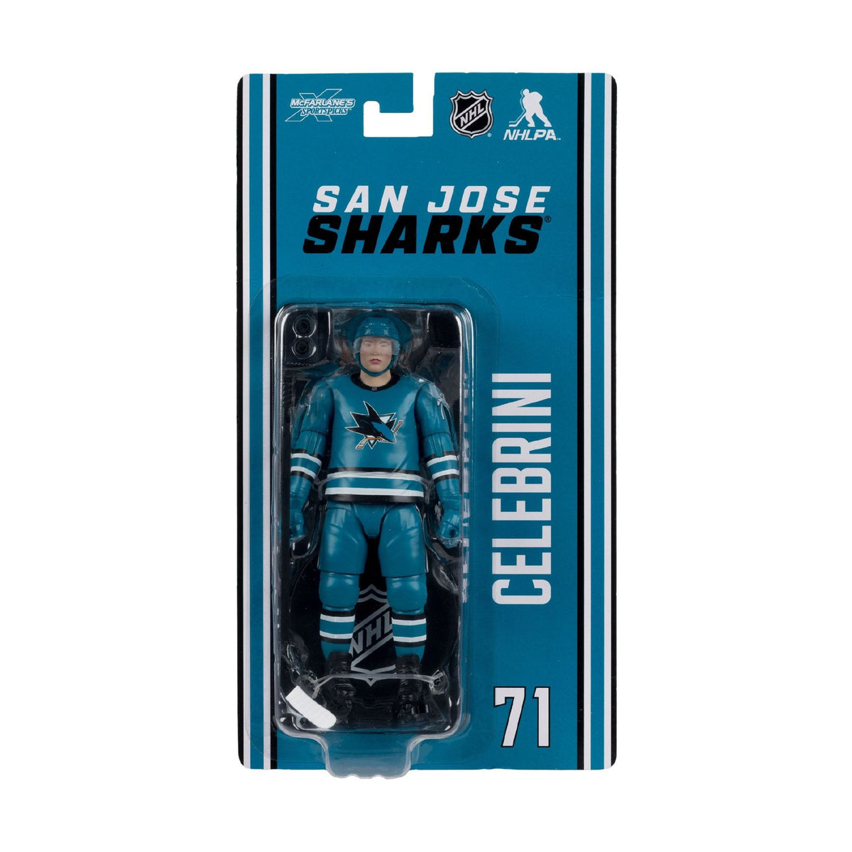 NHL - Macklin Celebrini (San Jose Sharks) 6″ Articulated Figure