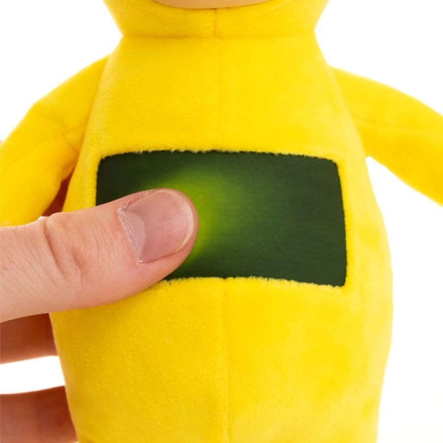 Teletubbies - Laa Laa 8” Plush with Interactive Color Changing Belly Patch