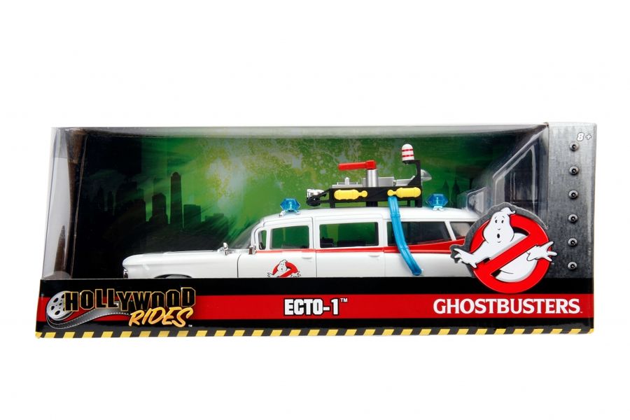 Ghostbusters - Ecto-1 1984 Hollywood Rides 1:24 Scale Diecast Vehicle (Model Car)