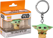 Star Wars Mandalorian - The Child With Cup Pocket Keychain (Pop! Vinyl)