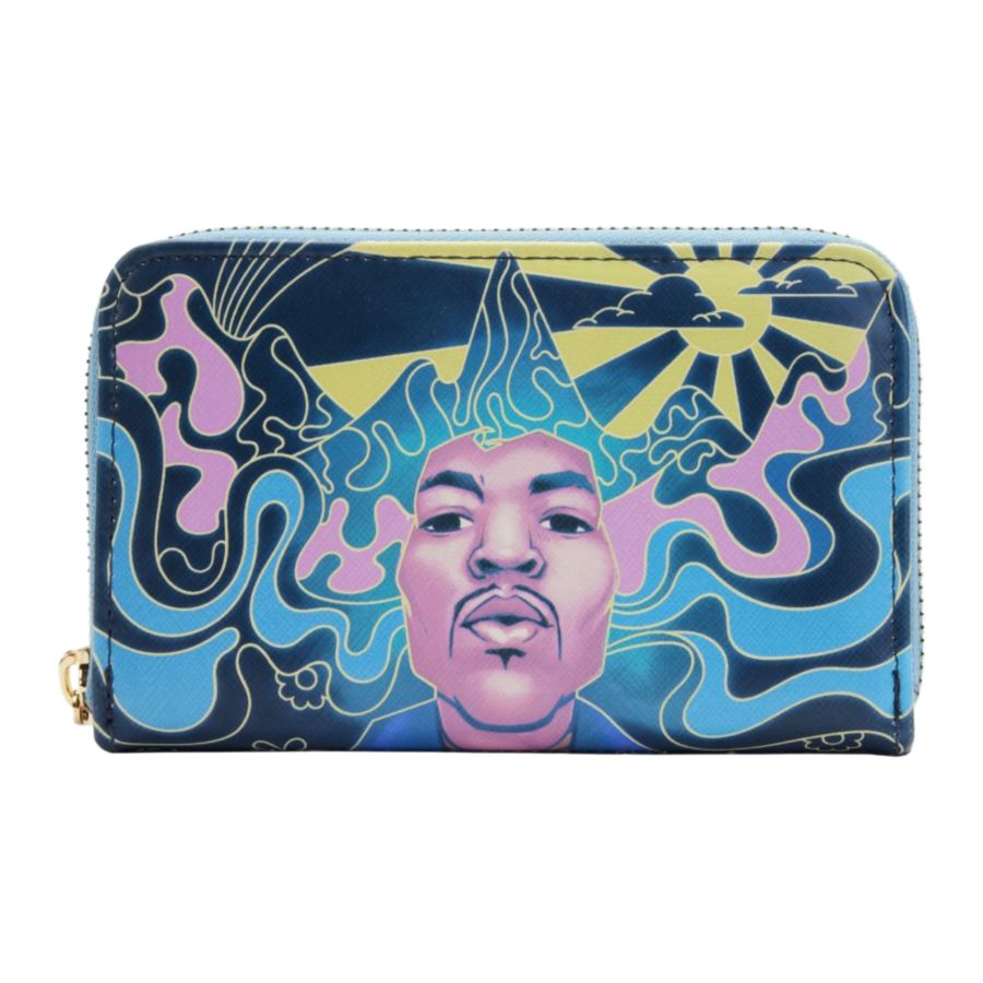 Jimi Hendrix - Psychadelic Landscape Glow Zip Purse