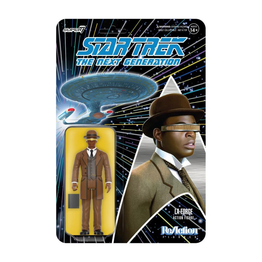 Star Trek: The Next Generation - Geordi La Forge (Elementary Dear Data) ReAction 3.75″ Action Fi
