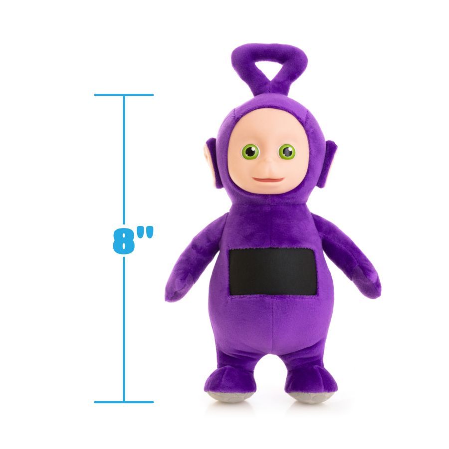 Teletubbies - Tinky Winky 8” Plush with Interactive Color Changing Belly Patch
