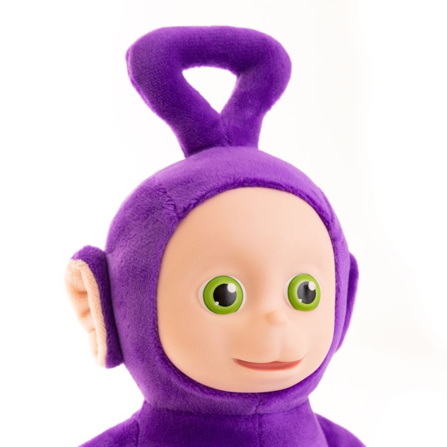 Teletubbies - Tinky Winky 8” Plush with Interactive Color Changing Belly Patch