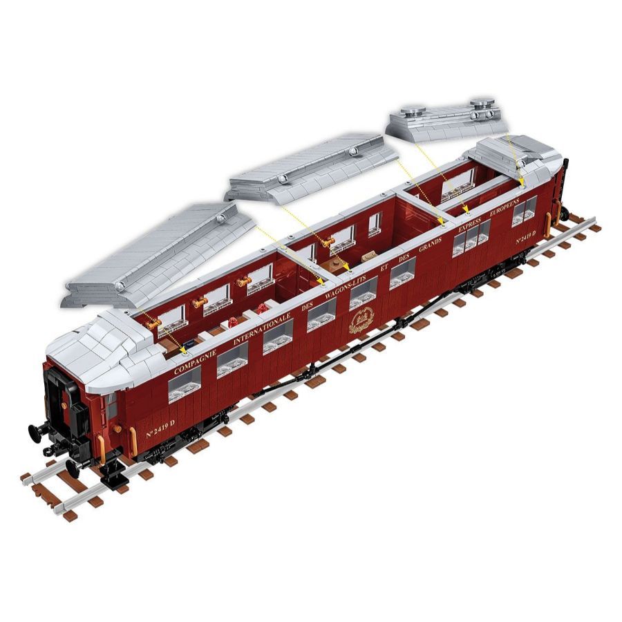 Trains - 1918 Compiegne Wagon Construction Brick Set (1927 Pieces)