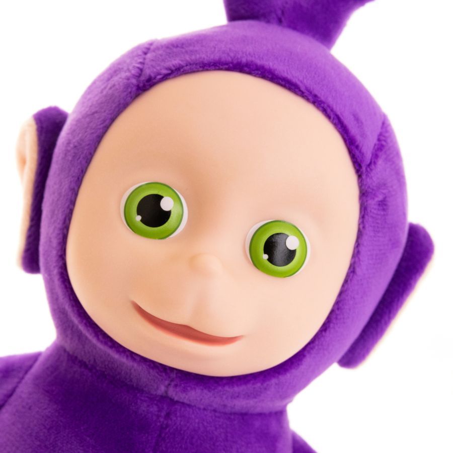 Teletubbies - Tinky Winky 8” Plush with Interactive Color Changing Belly Patch
