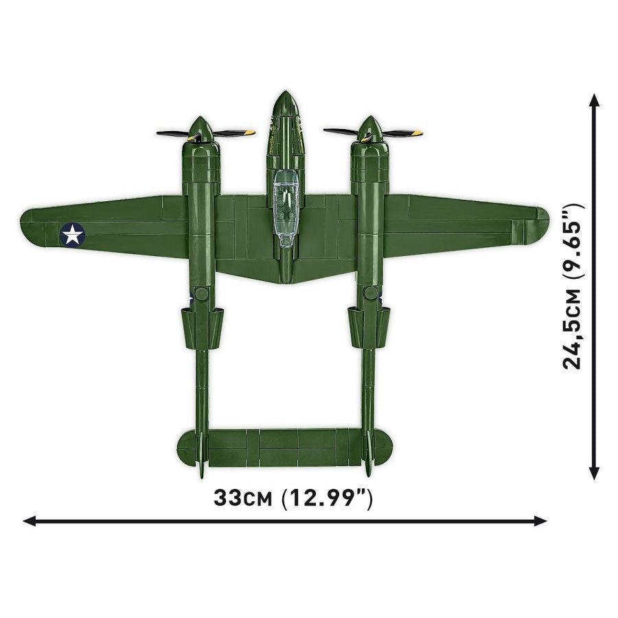 World War 2 - Lockheed P-38 Lightning Construction Brick Set (335 Pieces)