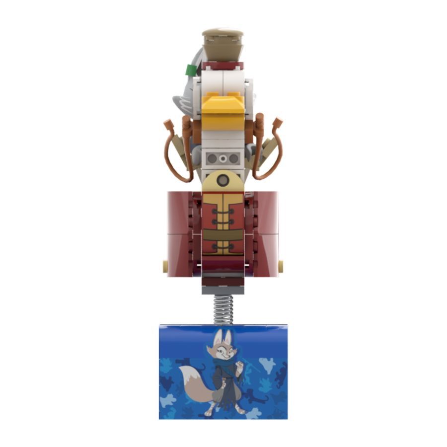 Kung Fu Panda - Zhen on SkateKart Buildable Figure (136 Piece Kit)