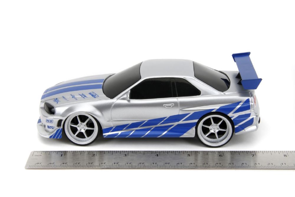 Fast & Furious - 2002 Nissan Skyline GT-R (BNR34) 1:24 Scale Remote Control Car