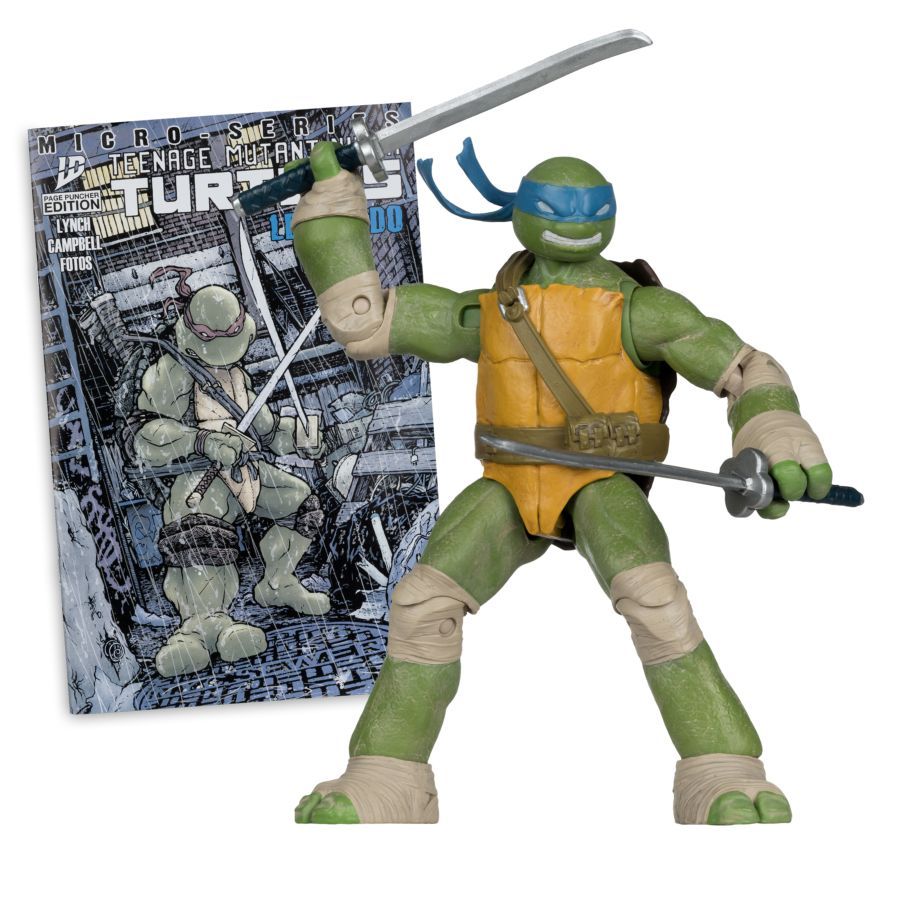 Teenage Mutant Ninja Turtles - Leonardo Page Punchers 5″ Figure with Comic