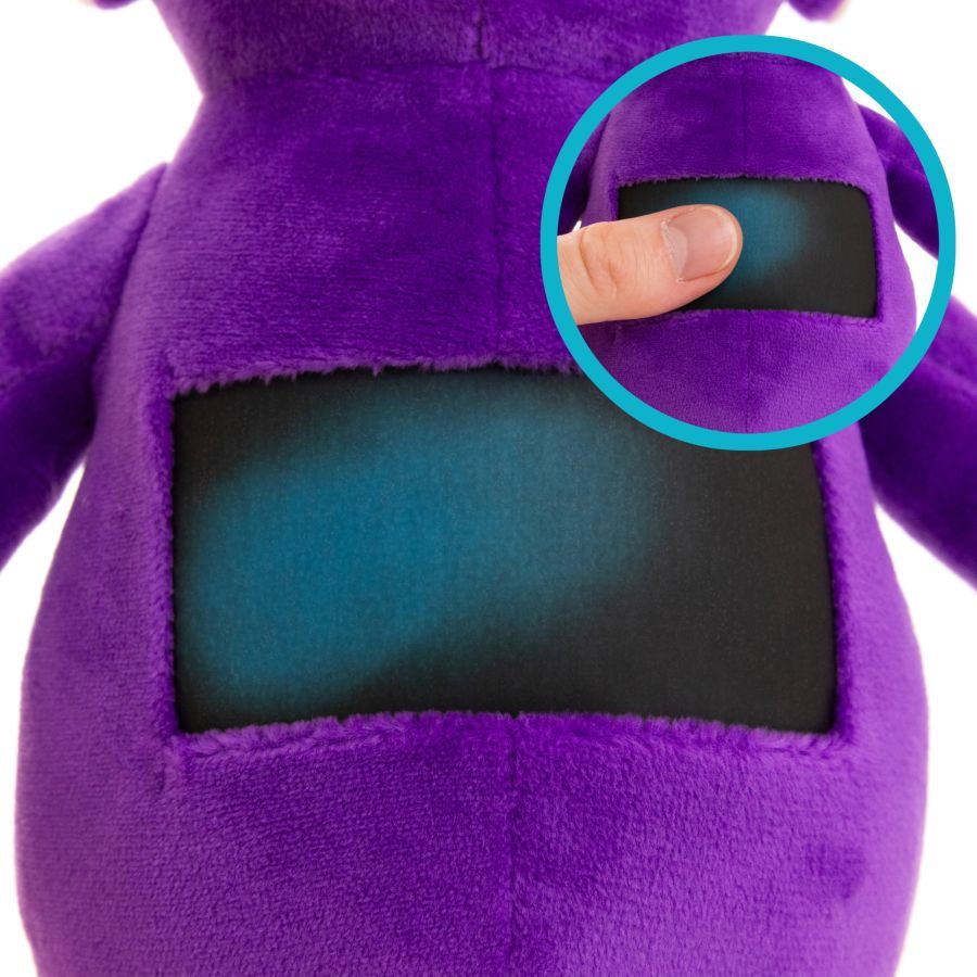 Teletubbies - Tinky Winky 8” Plush with Interactive Color Changing Belly Patch