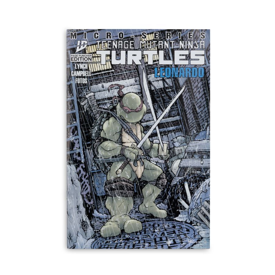 Teenage Mutant Ninja Turtles - Leonardo Page Punchers 5″ Figure with Comic