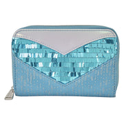 Frozen - Elsa Glitter Sequin Zip Around Wallet