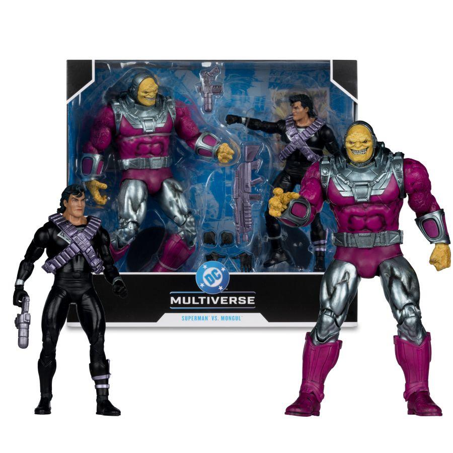 DC Multiverse - Mongul vs Kryptonian Suit Superman 7″ & MegaFig 2-Pack