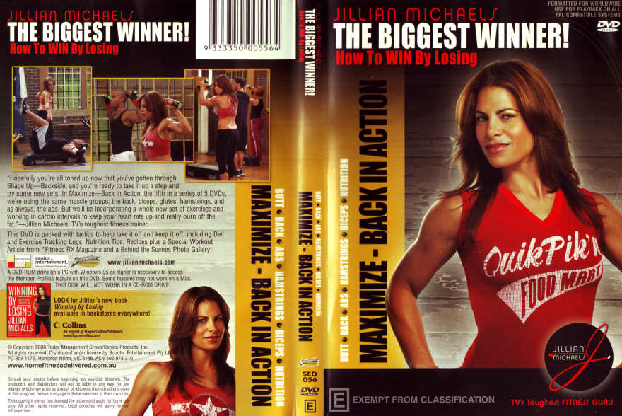 Jillian Michaels The Biggest Winner!: Maximise Back in Action DVD