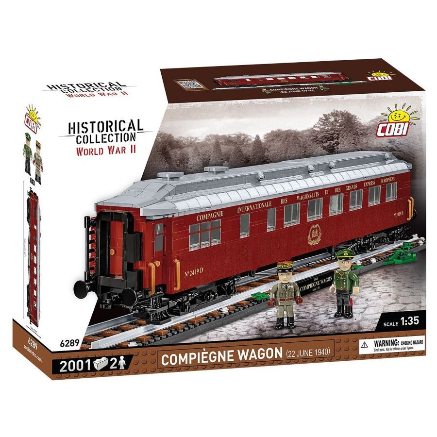 Trains - 1940 Compiegne Wagon Construction Brick Set (2001 Pieces)