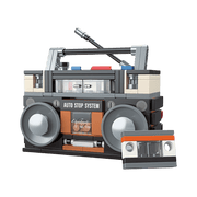 JAKI - Retro Boombox Plastic Brick Model Kit (168 Piece Set)