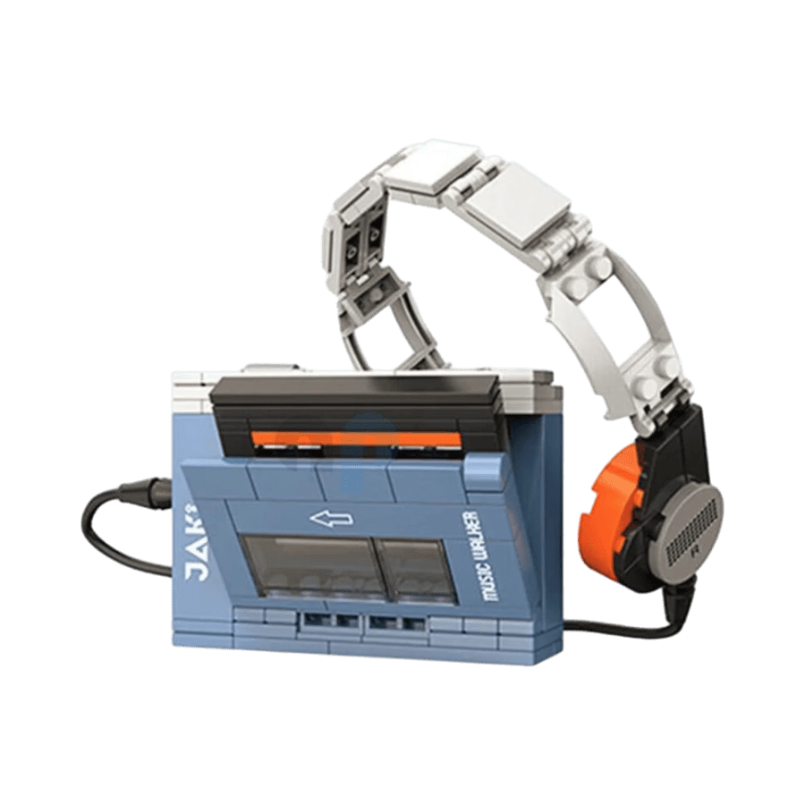 JAKI - CasSette Music Walker Plastic Brick Model Kit (156 Piece Set)