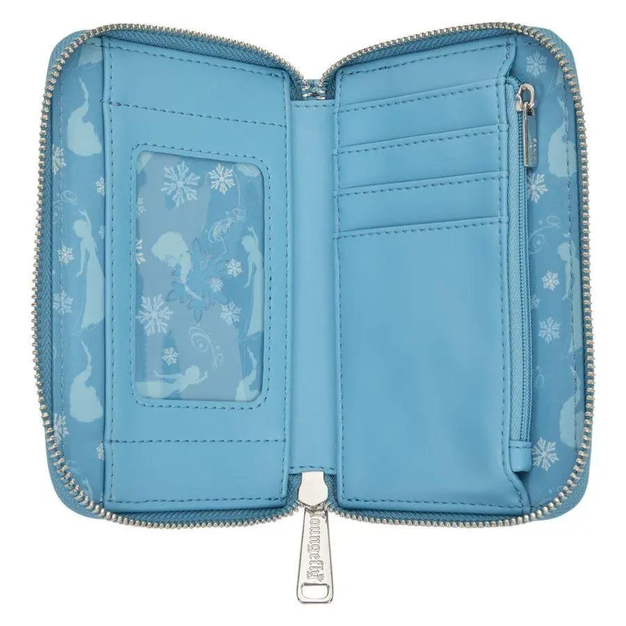 Frozen - Elsa Glitter Sequin Zip Around Wallet