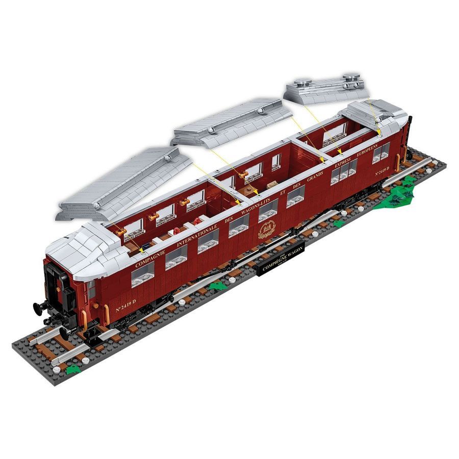 Trains - 1940 Compiegne Wagon Construction Brick Set (2001 Pieces)