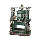 JAKI - Retro Printing Press Plastic Brick Model Kit (839 Piece Set)