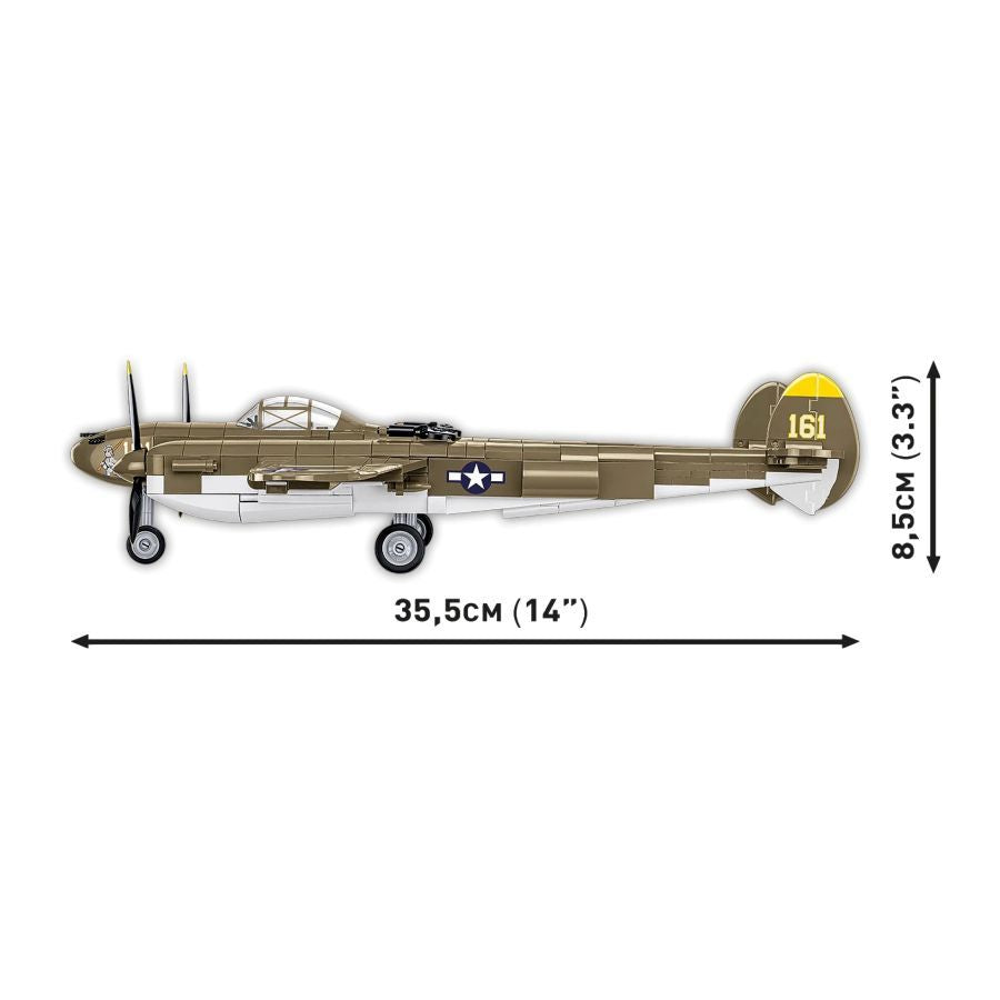 World War 2 - Lockheed P-38H Lightning Construction Brick Set (652 Pieces)