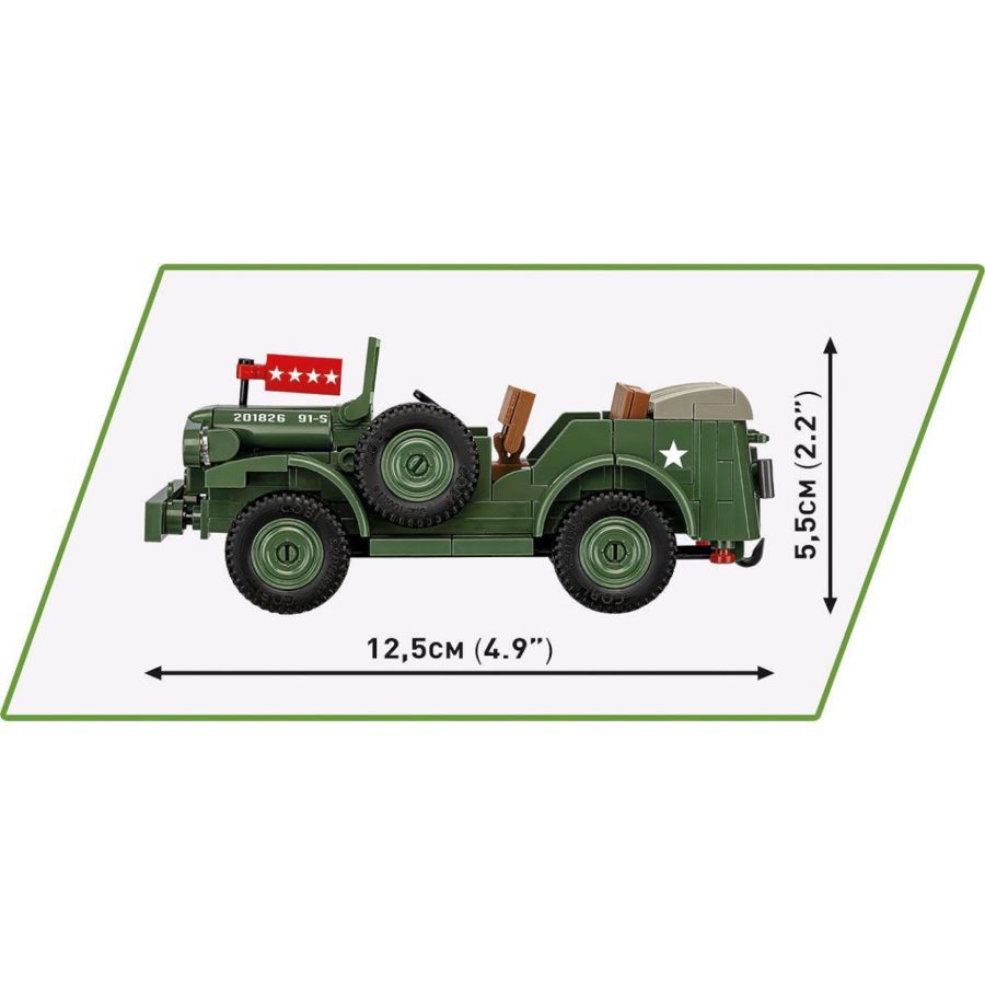World War 2 - Dodge WC-56 Command Car Construction Brick Set (208 Pieces)