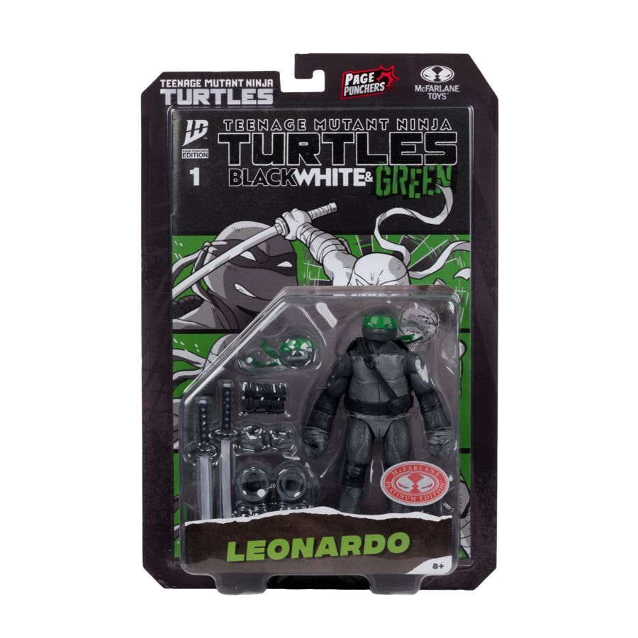 Teenage Mutant Ninja Turtles - Leonardo Page Punchers 5″ Figure with Comic