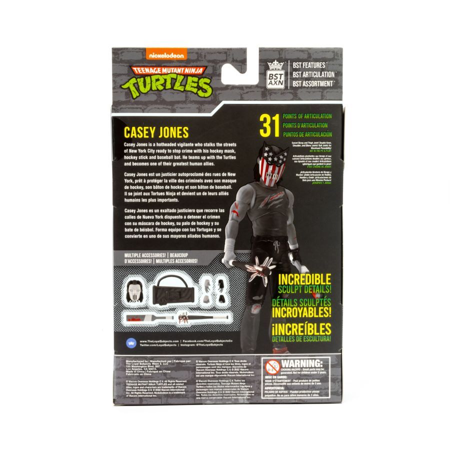 Teenage Mutant Ninja Turtles (comics) - Casey Jones Battle DMG 5″ BST AXN Figure