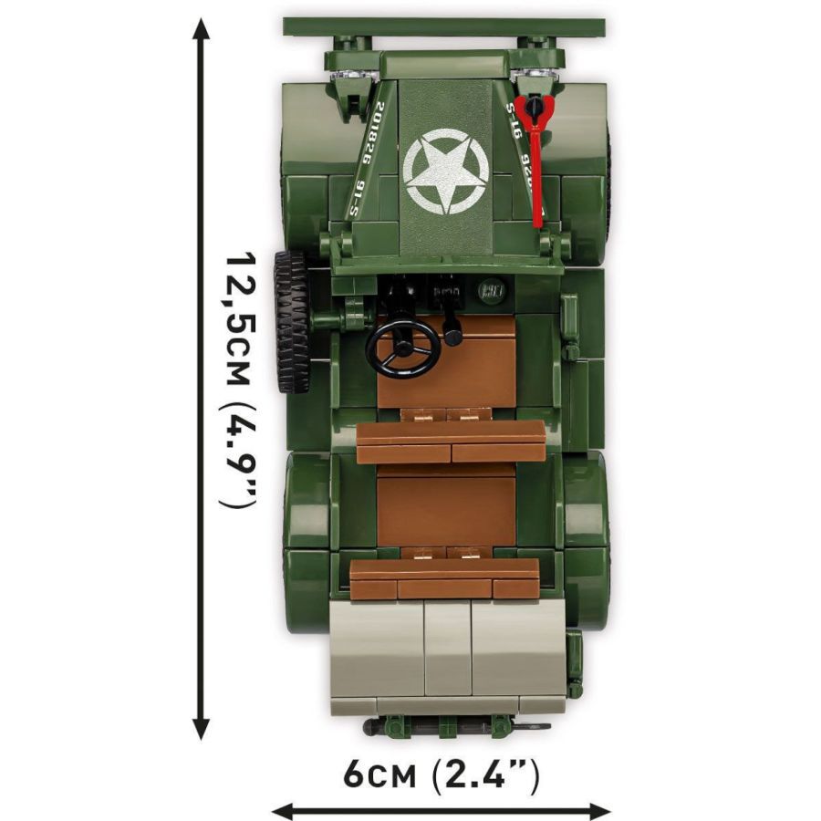 World War 2 - Dodge WC-56 Command Car Construction Brick Set (208 Pieces)