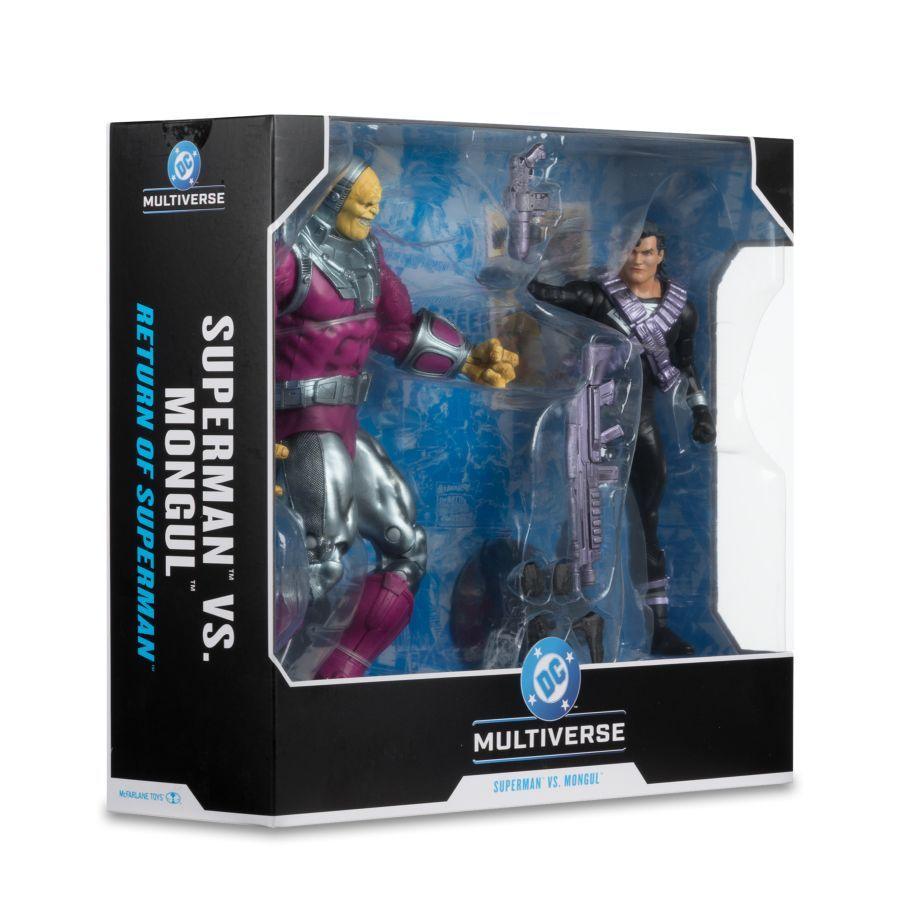 DC Multiverse - Mongul vs Kryptonian Suit Superman 7″ & MegaFig 2-Pack