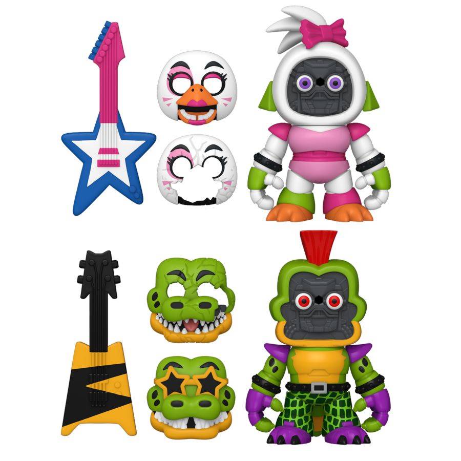 Five Nights At Freddy's: Security Breach - Glamrock Chica And Montgomery Gator 2-Pack Snap (Action Figure)