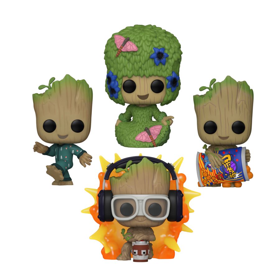 I Am Groot Glow 4-Pack (Pop! Vinyl)