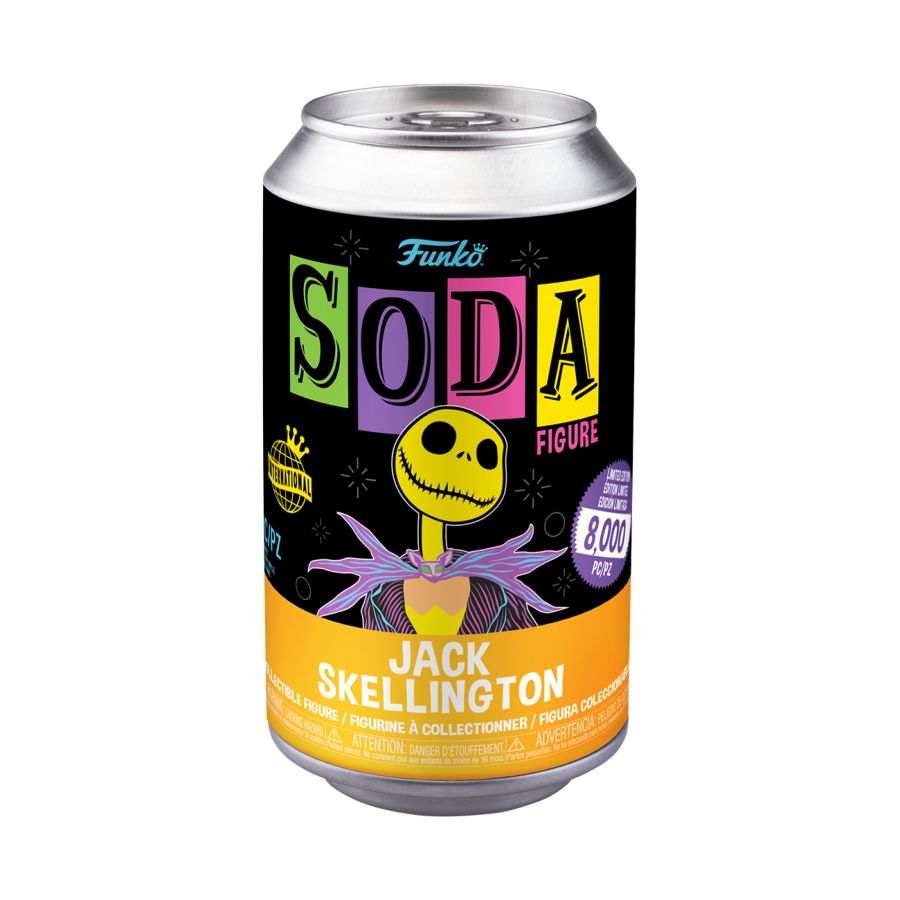 The Nightmare Before Christmas - Jack Skellington Black Light Vinyl Soda (Pop! Vinyl)
