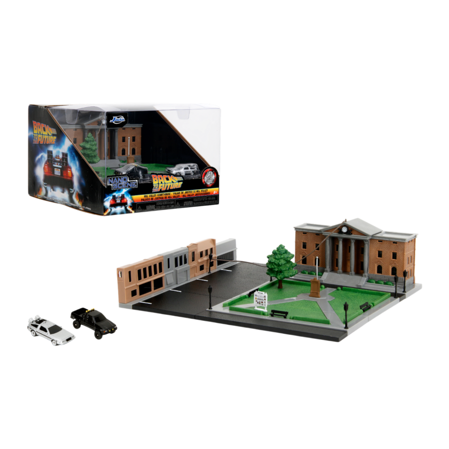 Back To The Future - 1.65" Hill Valley Courthouse Diecast Set (NanoScene)