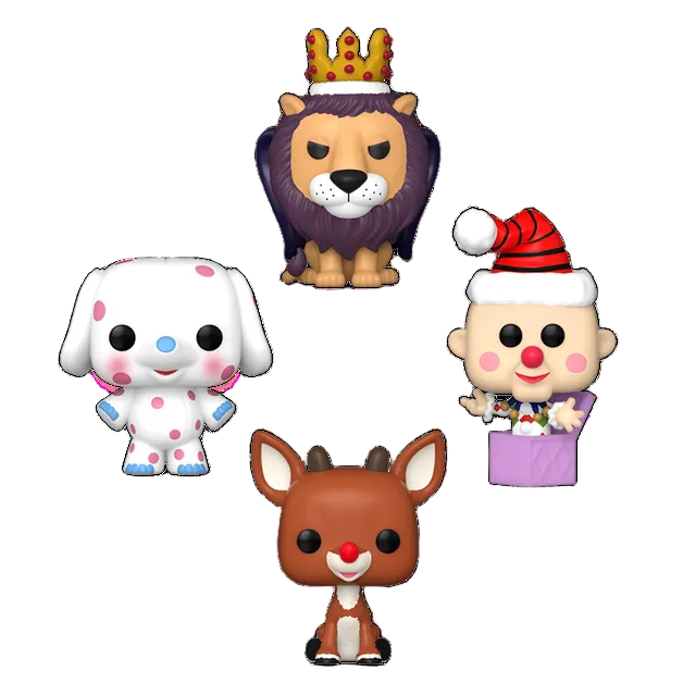 Rudolph - Holiday Tree Box Pocket 4-Pack (Pop! Vinyl)